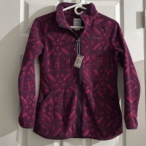 Columbia Frozen Disney Anna full zip fleece girls jacket youth new jacket zip